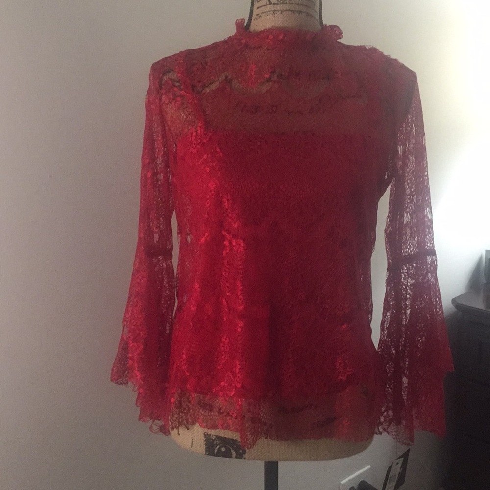 Red beautiful shirt